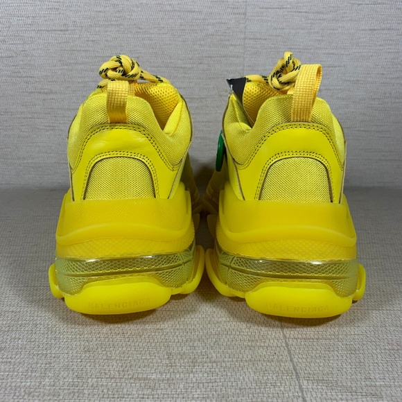 balenciaga shoes triple s yellow